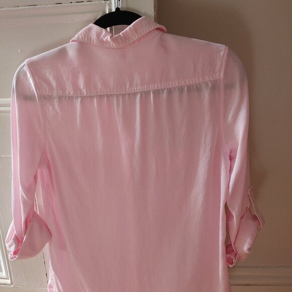 Aritzia The Group Babaton XXS pink lyocell utility shirt / blouse (fits xs & s) - Picture 3 of 7